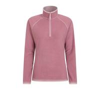 Mountain Warehouse Women's Montana Half Zip Fleece Top - Light Pink - 14 UK - Light Pink - 100% Polyester
