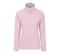 Mountain Warehouse Women's Montana Half Zip Fleece Top - Pink - 28 UK - Pink - 100% Polyester