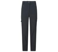 Mountain Warehouse Womens Monte Cargo Hiking Trousers - Black - Black - 20 UK - 88% Polyamide/12% Elastane