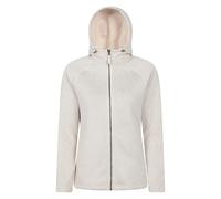 Mountain Warehouse Women's Nevis Full Zip Hoodie - Beige - Beige - 14 UK - 100% Polyester