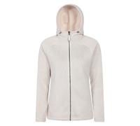 Mountain Warehouse Nevis Full Zip Womens Fleece Jacket - Lightweight, Compact & Breathable Coat with Pockets - For Spring Summer Walking &Travelling Beige Women's Size 12