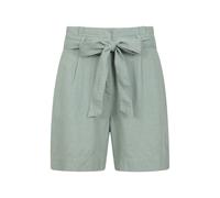 Mountain Warehouse Womens Oatley Linen Blend Shorts - Khaki Green - 8 UK R - Khaki Green - 55% Linen/45% Viscose
