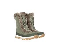 Mountain Warehouse Women's Ohio Snow Boots - Khaki Green - Khaki Green - 5 UK - 90% Synthetic/5% Rubber/5% Thinsulate