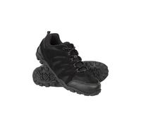 Mountain Warehouse Outdoor Womens Hiking Shoes - Suede & Mesh Upper, Mesh Lined Trainers - for Hiking, Walking & Outdoors Black Adult Shoe Size 5