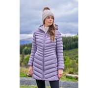 Mountain Warehouse Florence Womens Long Padded Jacket - Purple - Purple - Size: 16