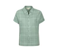 Mountain Warehouse Womens Palm Checked Relaxed Fit Shirt - Khaki - 16 UK - Khaki - 100% Cotton