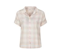 Mountain Warehouse Womens Palm Checked Relaxed Fit Shirt - Pale Pink - 12 UK - Pale Pink - 100% Cotton