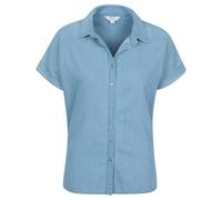 Mountain Warehouse Womens Palm Plain Shirt - Blue - 12 UK - Blue - 100% Cotton