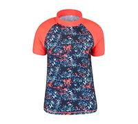 Mountain Warehouse Womens Patterned Rash Vest - UPF50+ Sun Protection, Rash Guard, Quick Drying, Flat Seams Swimwear, Stretch Top- for Spring Summer, Swimming Teal (Patterned) 8