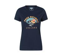 Mountain Warehouse Womens Peak District Mountain Scene T-Shirt - Navy - 12 UK - Navy - 100% Organic Cotton