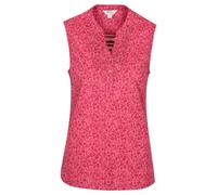 Mountain Warehouse Womens Petra Floral Pattern Sleeveless Shirt - Red - 12 UK - Red - 100% Cotton