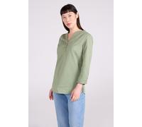 Mountain Warehouse Petra Womens Relaxed Fit 3/4 Sleeve Shirt - 100% Cotton Voile Ladies Top, Lightweight, Breathable Blouse - Spring Summer, Travelling, Daily Use Light Khaki Women's Size 14