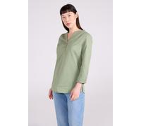 Mountain Warehouse Petra Womens Relaxed Fit 3/4 Sleeve Shirt - 100% Cotton Voile Ladies Top, Lightweight, Breathable Blouse - Spring Summer, Travelling, Daily Use Light Khaki Women's Size 8