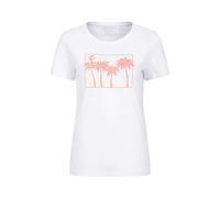 Mountain Warehouse Womens Postcard Palm Organic T-Shirt - White - 20 UK - White