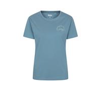 Mountain Warehouse Tree Ring Womens Relaxed Fit T-Shirt - Lightweight Loose Fit Top, Ladies Casual Wear - Spring, Summer Hiking, Trekking, Outdoors & Walking Navy Women's Size 14
