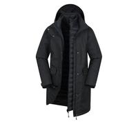 Mountain Warehouse Womens Rain On 3 in 1 Waterproof Jacket - Black - 16 UK - Black - 100% Polyester