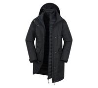 Mountain Warehouse Womens Rain On 3 in 1 Waterproof Jacket - Black - 8 UK - Black