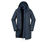 Mountain Warehouse Womens Rain On 3 in 1 Waterproof Jacket - Blue - 18 UK - Blue - 100% Polyester