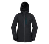 Mountain Warehouse Women's Rainforest II Extreme Waterproof Jacket - Jet Black - 18 UK - Jet Black - 100% Polyamide