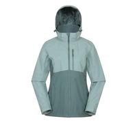 Mountain Warehouse Womens Rainforest II Extreme Waterproof Jacket - Light Khaki - 18 UK - Light Khaki - 100% Polyamide
