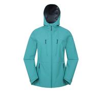 Mountain Warehouse Womens Rainstorm 2.5 Layered Waterproof Jacket - Teal - 16 UK - Teal - 100% Polyester