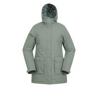 Mountain Warehouse Womens Ranger Water Resistant Padded Parka - Dark Khaki - 6 UK - Dark Khaki