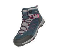 Mountain Warehouse Womens Rapid Suede Waterproof Walking Boots - Navy - 8 UK - Navy - 60% Suede/20% Mesh/20% EVA