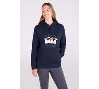 Mountain Warehouse Great British Weather Womens Regular Fit Hoodie - Cotton-Polyester Blend Jumper with Kangaroo Pocket & Drawcord - Spring, Summer & Outdoors Navy Women's Size 12