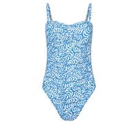 Mountain Warehouse Womens Resort Printed Tummy Control One Piece Swimsuit - Blue - Blue - 12 UK