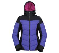 Mountain Warehouse Womens Resort RECCO Padded Ski Jacket - Purple - 10 UK - Purple - 78% Polyamide/22% Elastane