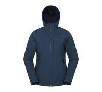 Mountain Warehouse Womens Retreat Packable Soft Shell Jacket - Navy - 8 UK - Navy - 100% Mixed