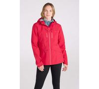 Mountain Warehouse Womens Rhine Extreme 3 Layer Waterproof Jacket - Dark Red - 16 UK - Dark Red - 100% Mixed