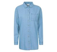 Mountain Warehouse Womens Santiago Oversized Shirt - Pale Blue - 18 UK - Pale Blue - 100% Cotton