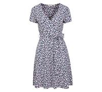 Mountain Warehouse Womens Santorini Floral Jersey Wrap Dress - Grey - Grey - 6 UK - 95% Cotton/5% Elastane