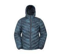 Mountain Warehouse Womens Seasons Animal Print Padded Jacket - Dark Blue - Dark Blue - 12 UK - 100% Polyester