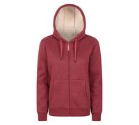Mountain Warehouse Women's Sherpa Lined Hoodie Warm Full Zip Hooded Sweater
