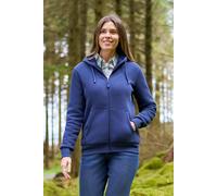 Mountain Warehouse Women's Sherpa Lined Hoodie Warm Full Zip Hooded Sweater