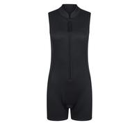 Mountain Warehouse Womens Shorty Wetsuit with Pull Zip Fastening Neoprene Swimwear Black - Size UK 20-22 (Womens)