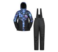 Mountain Warehouse Womens Ski Jacket & Trousers Set - Bright Blue - 6 UK - Bright Blue - 100% Polyester
