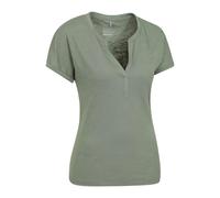 Mountain Warehouse Womens Skye Slub Quick Dry T-Shirt - Green - 16 UK - Green - 100% Polyester