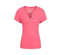 Mountain Warehouse Womens Skye Slub T-Shirt - Pink - 8 UK - Pink - 100% Polyester