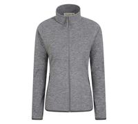 Mountain Warehouse Womens Snowdon II Melange Full Zip Fleece Jacket - Charcoal - 16 UK - Charcoal - 100% Polyester