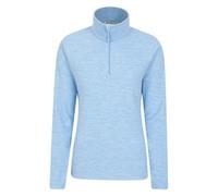 Mountain Warehouse Women's Snowdon Melange Fleece Top - Corn Blue - 16 UK - Corn Blue - 100% Polyester