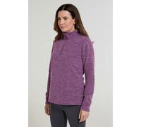 Mountain Warehouse Women's Snowdon Melange Fleece Top - Dusky Purple - Dusky Purple - 4 UK