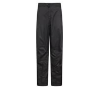 Mountain Warehouse Spray Womens Waterproof Over Trousers - IsoDry, Mesh Lined, Taped Seams, Rain Pants - Spring Summer, Travel, Festival, Cycling Black (Short) Women's Size 4