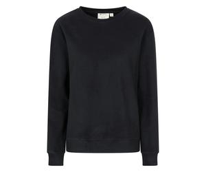 Mountain Warehouse Women's Strath Melange Supersoft Sweatshirt - Black - 14 UK - Black - 90% Polyester/10% Elastane