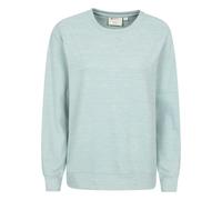 Mountain Warehouse Women's Strath Melange Supersoft Sweatshirt - Pale Green - 14 UK - Pale Green - 90% Polyester/10% Elastane