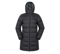 Mountain Warehouse Womens Stratus Extreme Packable Long Down Jacket - Black - Black - 12 UK - 100% Polyamide