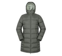 Mountain Warehouse Womens Stratus Extreme Packable Long Down Jacket - Khaki Green - Khaki Green - 14 UK - 100% Polyamide