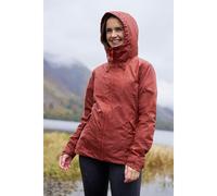 Mountain Warehouse Womens Swerve Packaway Waterproof Jacket - Rust - 10 UK - Rust - 100% Polyester
